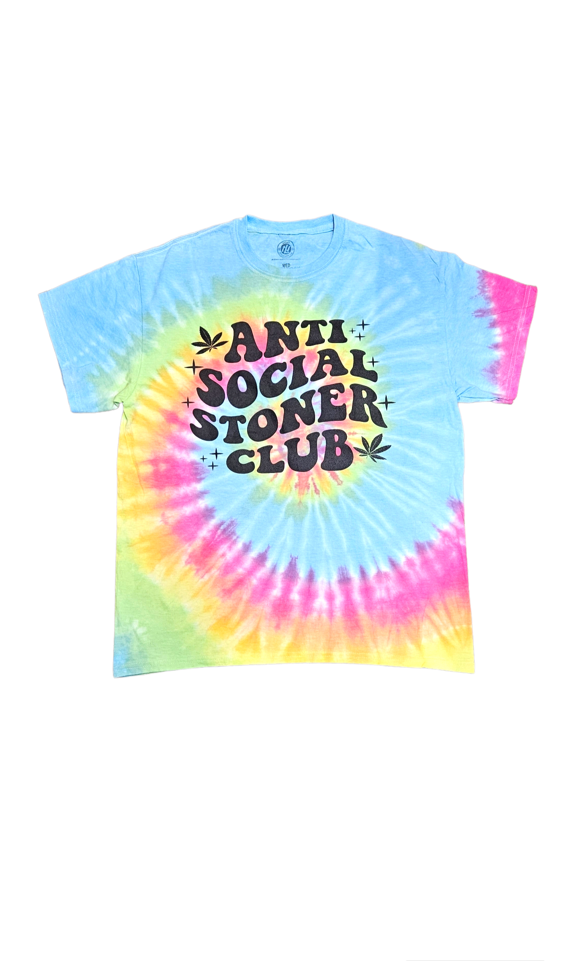 Anti stoner tie dye t-shirt