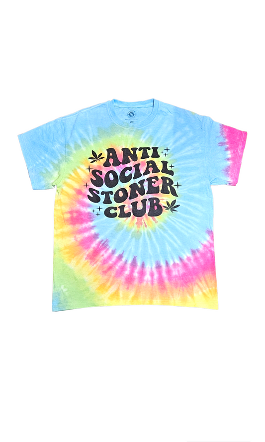 Anti stoner tie dye t-shirt