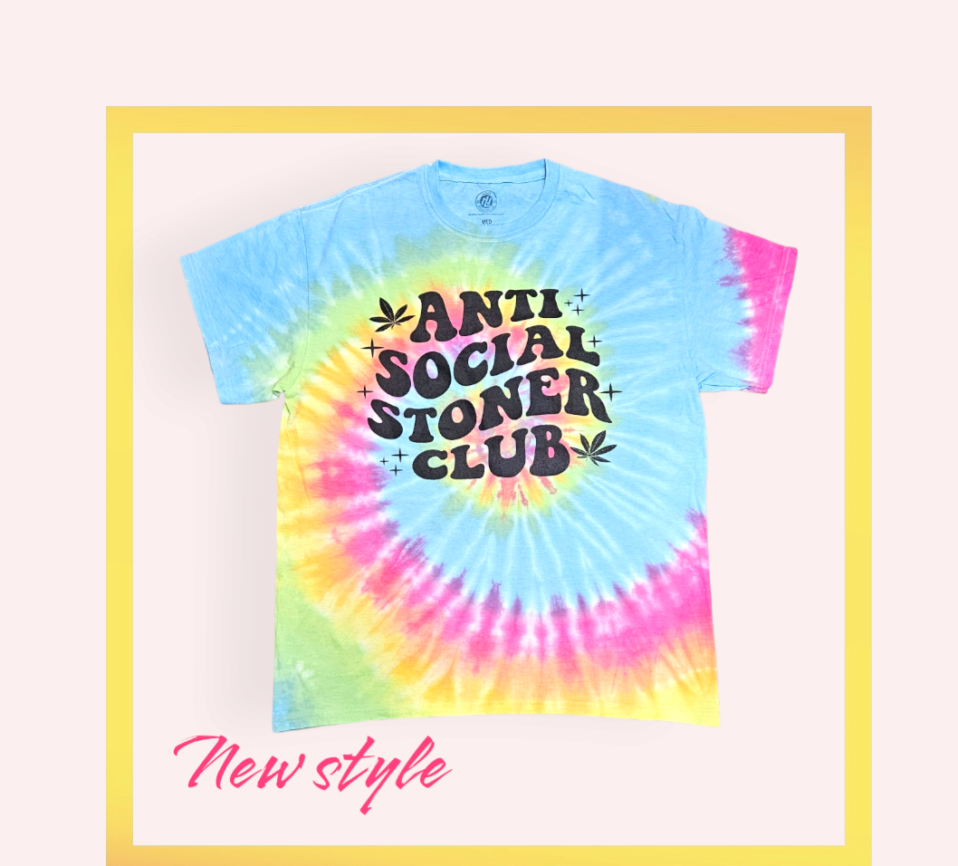 Anti stoner tie dye t-shirt